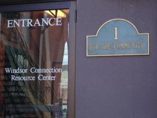Entrance to the Windsor Connection Resource Center
